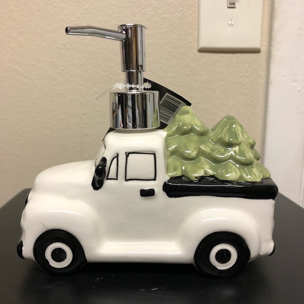 Farm Truck Christmas Tree Soap Pump